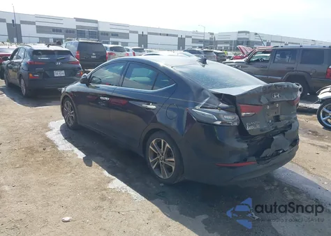 2017 Hyundai Elantra Limited z USA, uszkodzony, nr VIN 5NPD84LF5HH064373